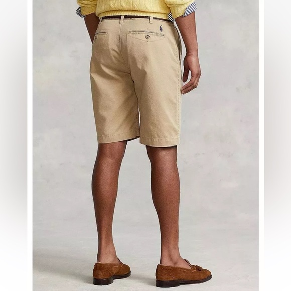 NWT Polo Ralph Lauren Men's 10” Size 30 Relaxed Fit Chino Short Beige New - Picture 1 of 15
